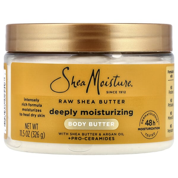 SheaMoisture, Deeply Moisturizing Body Butter, Raw Shea Butter, 11.5 oz (326 g)