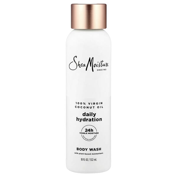 SheaMoisture, Daily Hydration Body Wash, 100% Virgin Coconut Oil, 18 fl oz (532 ml)