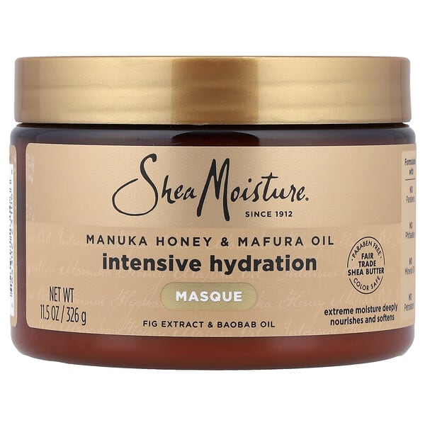 SheaMoisture, Manuka Honey & Mafura Oil, Intensive Hydration Hair Masque, 11.5 oz (326 g)