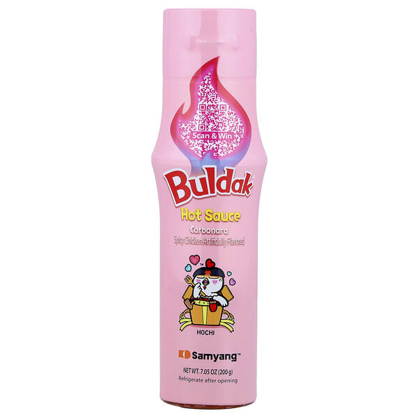 Buldak, Buldak® Hot Sauce, Carbonara, Spicy Chicken, 7.05 oz (200 g) (Discontinued Item)