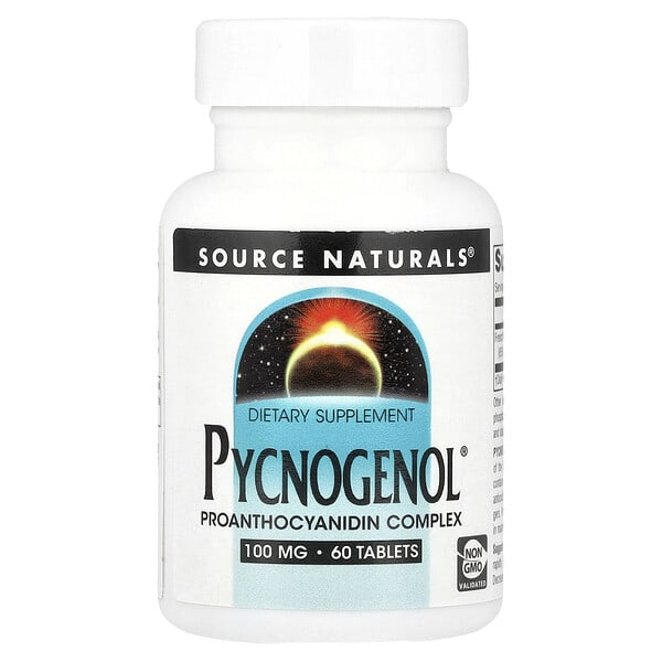Source байгалийнs, Pycnogenol®, 100 мг, 60 шахмал