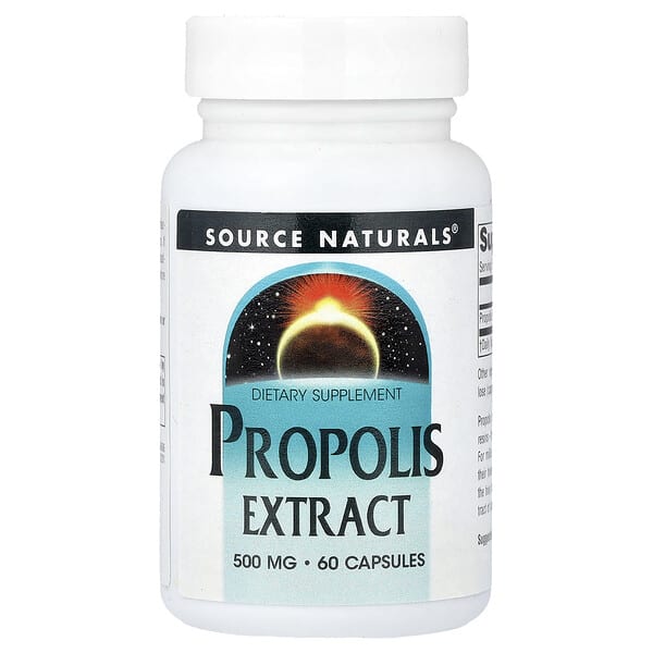 Source байгалийнs, Propolis Extract, 500 мг, 60 капсул