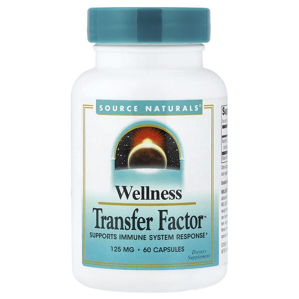 Source байгалийнs, Wellness, Transfer Factor™, 125 мг, 60 капсул