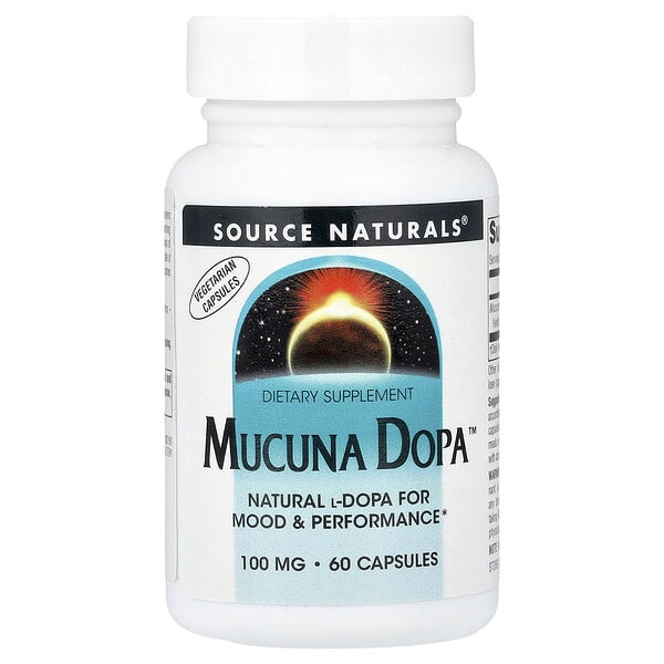Source байгалийнs, Mucuna Dopa™, 100 мг, 60 капсул