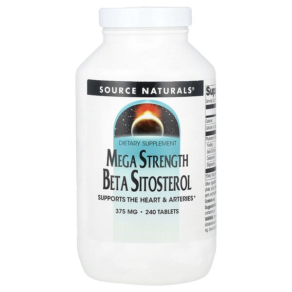 Source байгалийнs, Mega Strength Beta Sitosterol, 240 шахмал