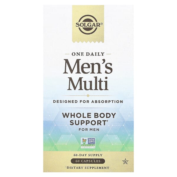 Solgar, One Daily Эрэгтэйчүүдийн Multi, 60 капсул