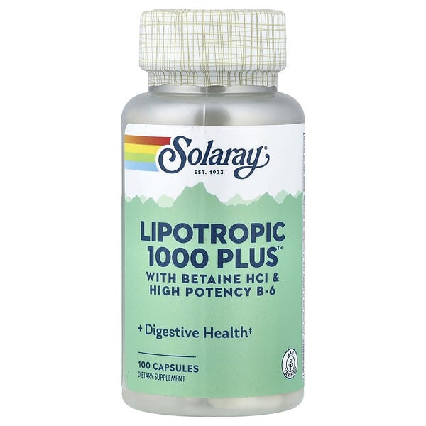 Solaray, Lipotropic 1000 +™, 100 капсул