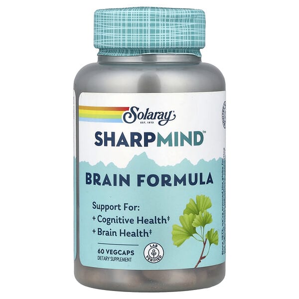Solaray, SharpMind™, Brain найрлага, 60 ширхэг капсул