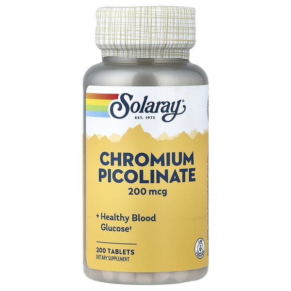 Solaray, Хром Picolinate, 200 мкг, 200 шахмал