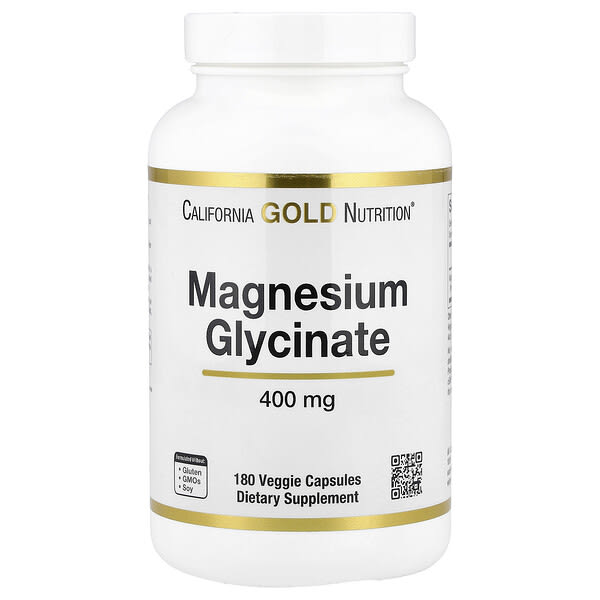 California Gold Nutrition, Магни Glycinate, 180 ширхэг капсул (133 мг per капсул)