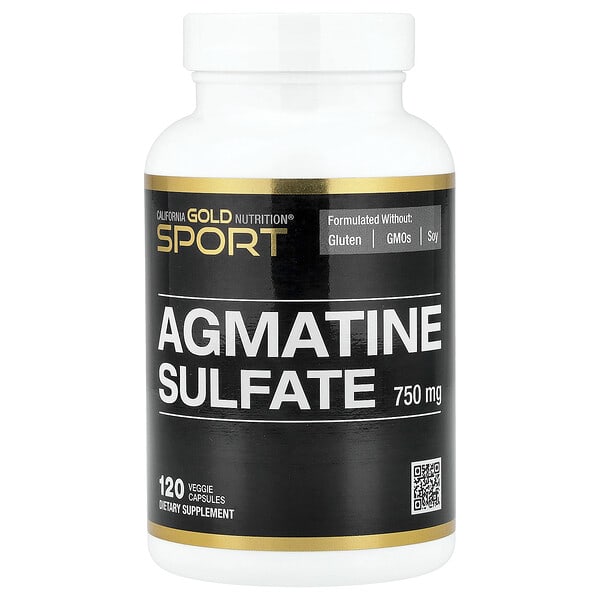 California Gold Nutrition, Agmatine Sulfate, 750 мг, 120 ширхэг капсул