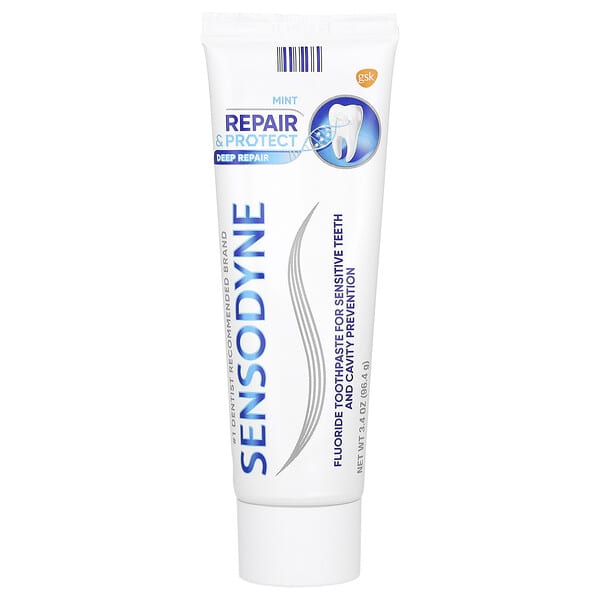 Sensodyne, Fluoride Toothpaste For Sensitive Teeth, Mint, 3.4 oz (96.4 g)