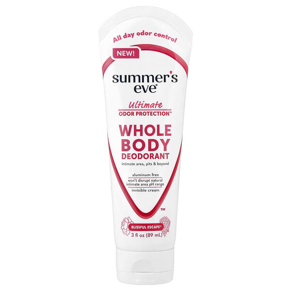 Summer's Eve, Ultimate Odor Protection™, Whole Body Deodorant, Blissful Escape®, 3 fl oz (89 ml)
