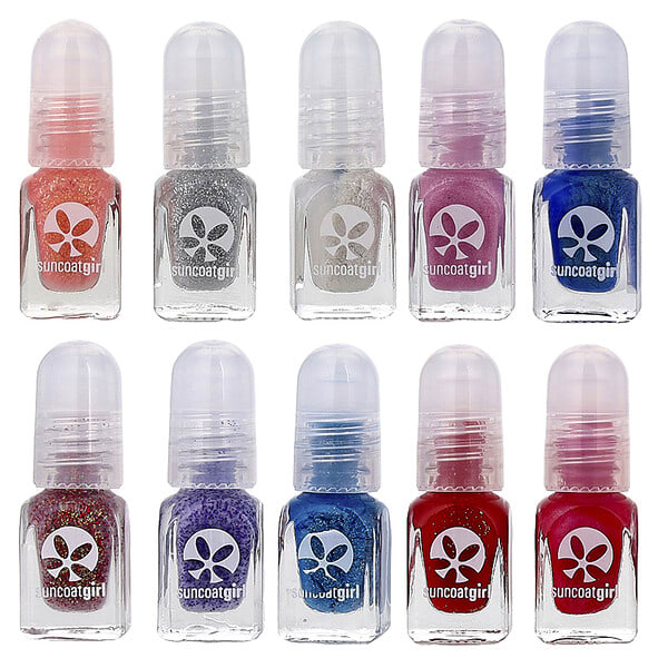 SuncoatGirl, Water-Based Nail Polish Kit, Flare & Fancy, 12 Piece Kit