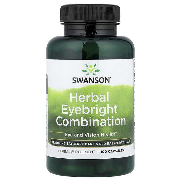 Swanson Витаминs, Herbal Eyebright Combination, 100 капсул