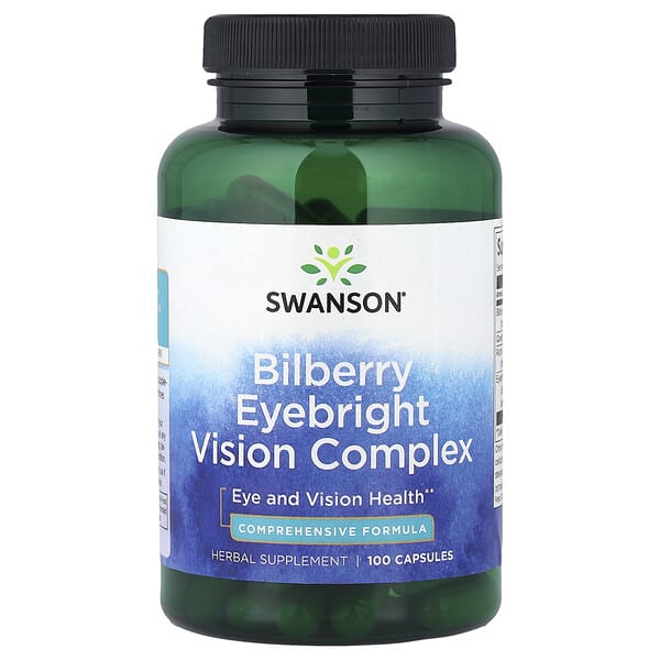 Swanson Витаминs, Bilberry Eyebright Vision цогц, 100 капсул