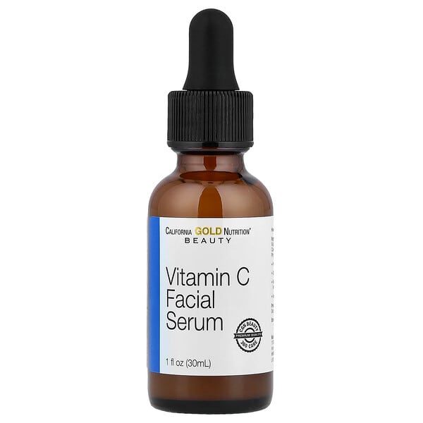 California Gold Nutrition, Beauty, Age Refining Витамин C Facial сыворотка, 1 fl oz (30 ml)
