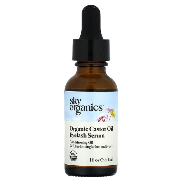 Sky Organics, Organic Castor Oil Eyelash Serum, 1 fl oz (30 ml)