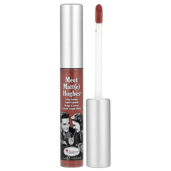 theBalm Cosmetics, Meet Matt(e) Hughes®, Long-Lasting Liquid Lipstick, Sincere, 0.25 fl oz (7.4 ml)