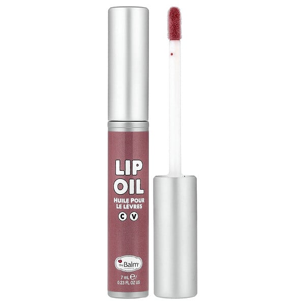 theBalm Cosmetics, Lip Oil, Too Slow, Mauve Over, 0.23 fl oz (7 ml)