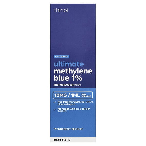 Thinbi, Ultimate Methylene Blue 1%, 2 fl oz (59.2 ml) (Discontinued Item)