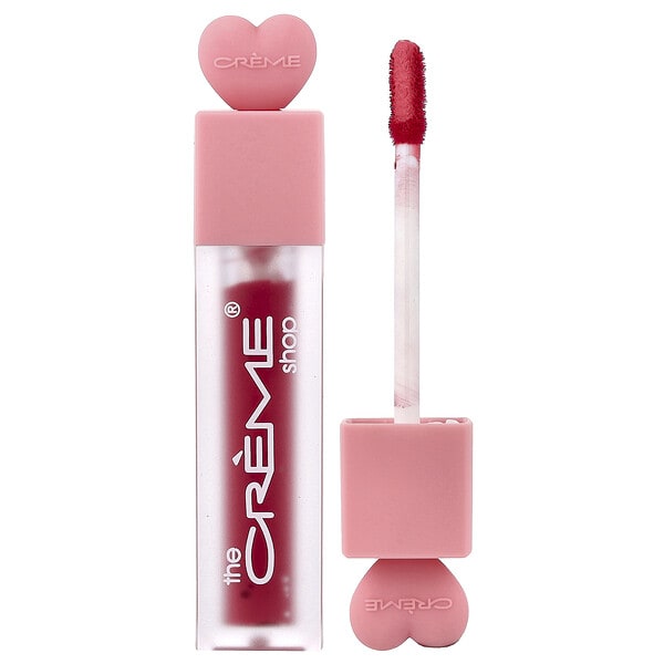 The Creme Shop, Glossy 12 HR + Lip Stain, Wine & Dine, 0.194 oz (5.5 g)