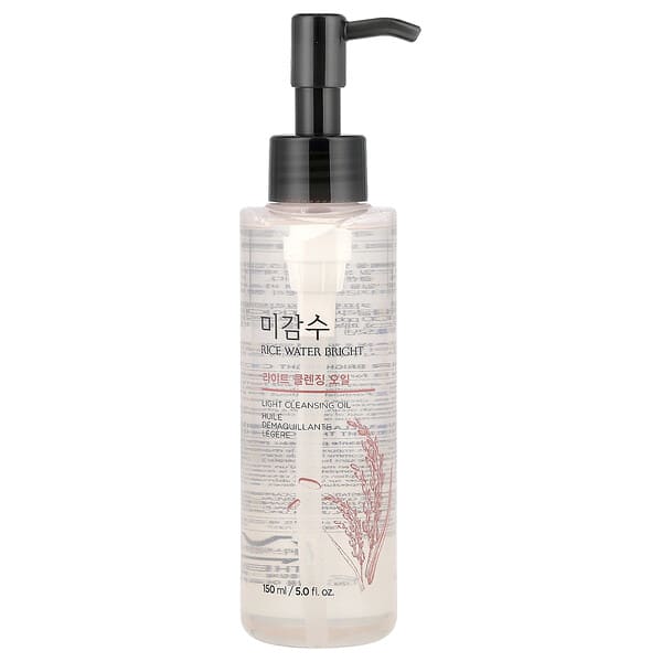The Face Shop, Rice Water Bright, Light Cleansing Oil, For Oily to Combination Skin, 5 fl oz (150 ml) (Discontinued Item)