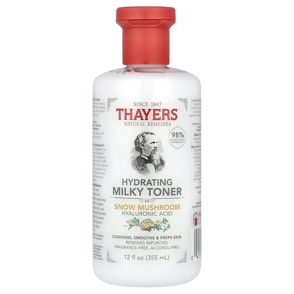 Thayers, Hydrating Milky Toner, Snow Mushroom, спиртгүй, Fragrance Free, 12 fl oz (355 ml) (Discontinued Item)