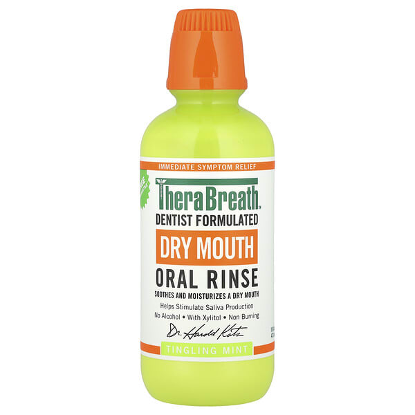 TheraBreath, Dry Mouth Oral Rinse, Tingling Mint, 16 fl oz (473 ml)