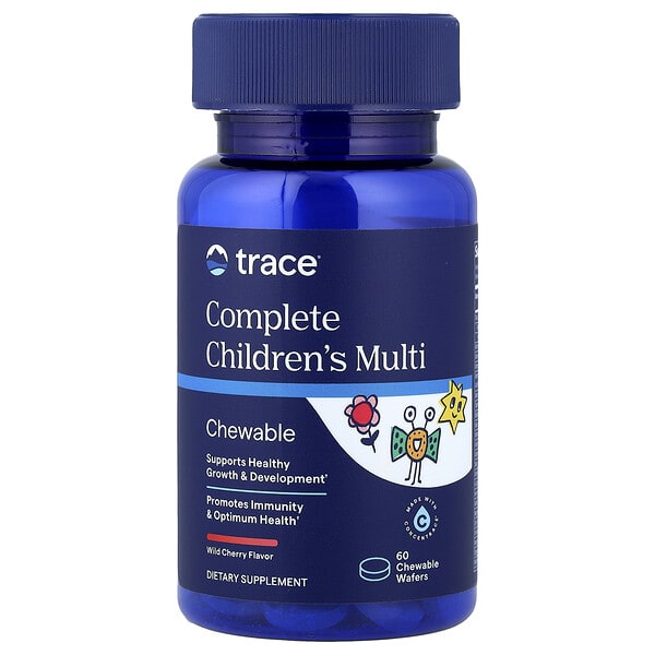 Trace, Complete Children's Multi, Wild Cherry, 60 зажилдаг шахмал Wafers