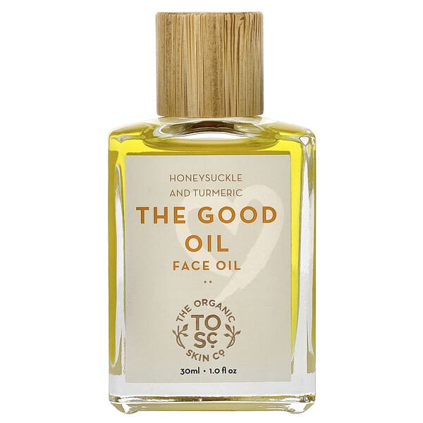 The Organic Skin Co., The Good Oil, Face Oil, Honeysuckle and Turmeric, 1 fl oz (30 ml) (Discontinued Item)