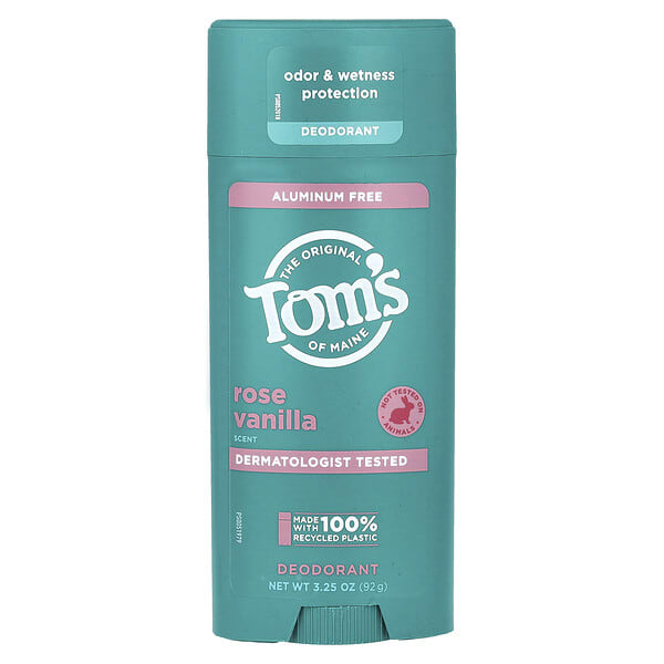 Tom's of Maine, Aluminum Free Deodorant, Rose Vanilla, 3.25 oz (92 g) (Discontinued Item)