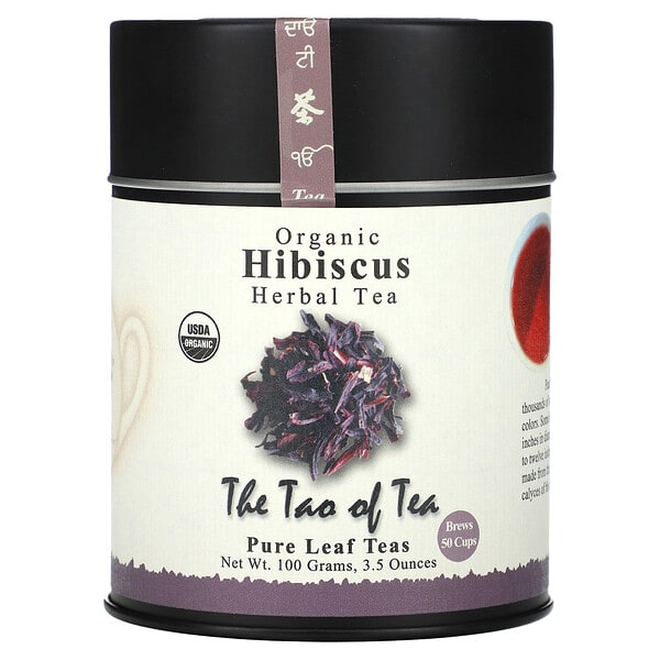 The Tao of Tea, органик Herbal Tea, Hibiscus, Caffeine Free, 3.5 oz (100 g)