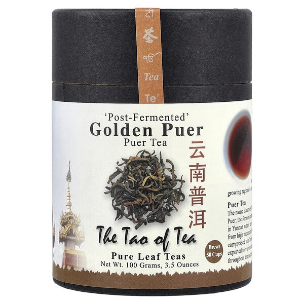 The Tao of Tea, Puer Tea, Golden Puer, 3.5 oz (100 g)