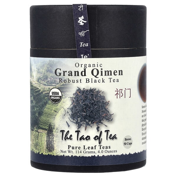 The Tao of Tea, Organic Robust Black Tea, Grand Qimen, 4 oz (114 g)