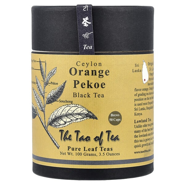 The Tao of Tea, Ceylon Black Tea, Orange Pekoe, 3.5 oz (100 g)