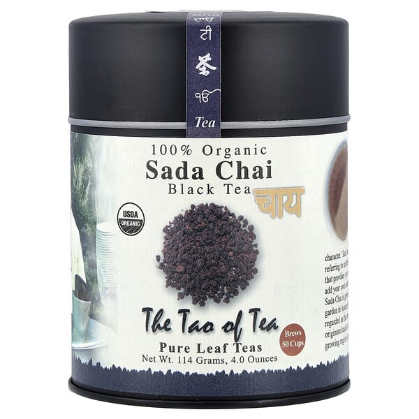 The Tao of Tea, 100% Organic Black Tea, Sada Chai, 4 oz (115 g)