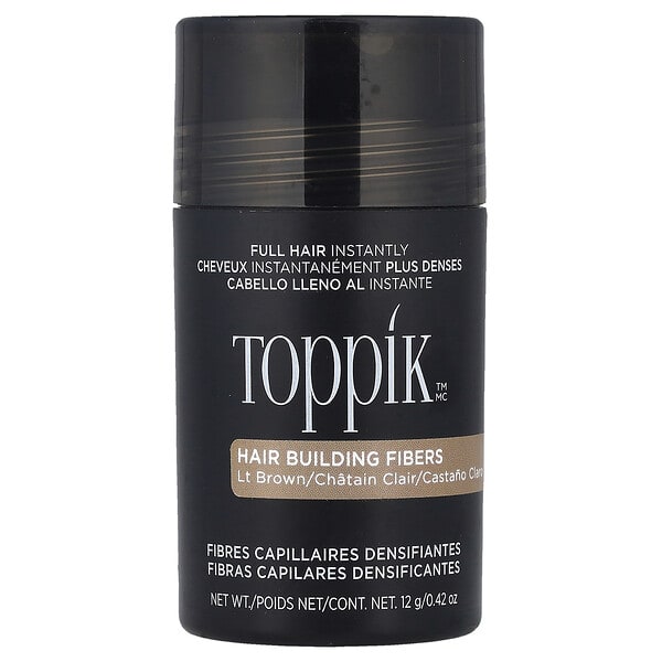 Toppik, Hair Building Fibers, Light Brown, 0.42 oz (12 g)