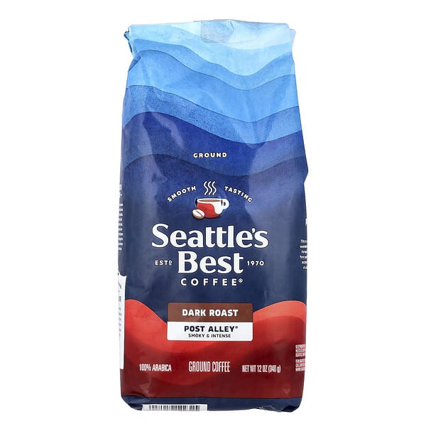 Seattle's Best Coffee, Post Alley®, Coffee, Ground, Dark Roast, 12 oz (340 g)
