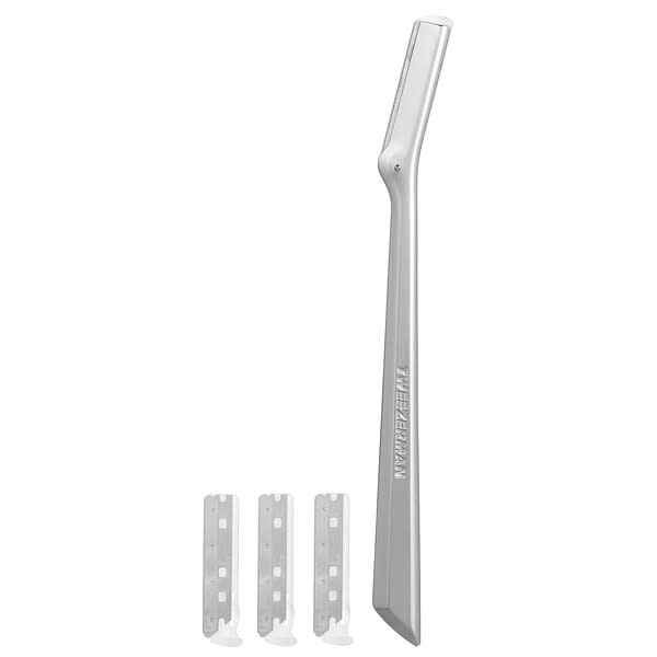 Tweezerman, Facial Razor, Stainless Steel Blades, 5 Piece Set (Discontinued Item)