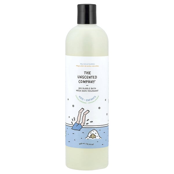 The Unscented Company, Хүүхдийн, Big Bubble Bath, Fragrance Free, 16.9 fl oz (500 ml) (Discontinued Item)