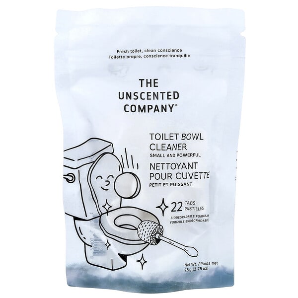 The Unscented Company, Toilet Bowl Cleaner, Fragrance Free, 22 шахмал, 2.75 oz (78 g)