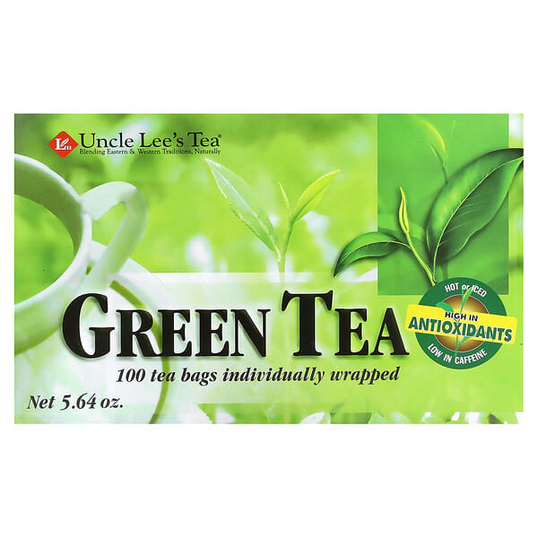 Uncle Lee's Tea, Legends of China, ногоон цай, 100 Tea Bags, 5.64 унц