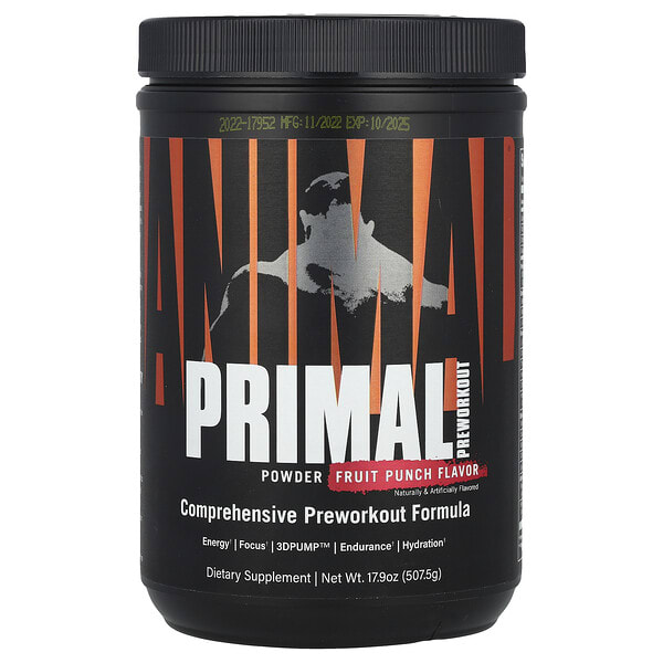 Animal, Primal Preworkout Powder, жимс Punch, 17.9 oz (507.5 g)