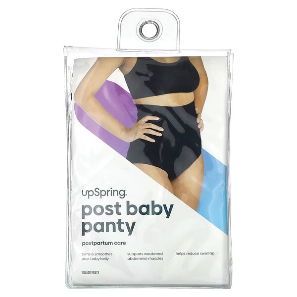 UpSpring, Post Baby Panty, Large/X-Large, Black, 1 Panty (Discontinued Item)