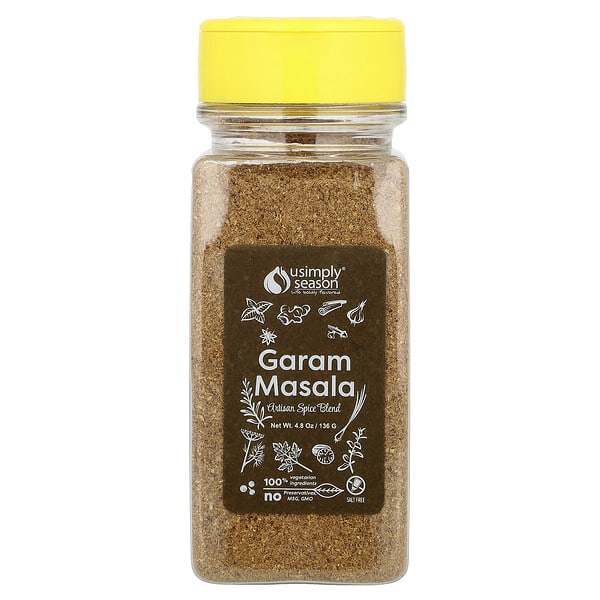 USimplySeason, Artisan Spice Blend, Garam Masala, 4.8 oz (136 g) (Discontinued Item)
