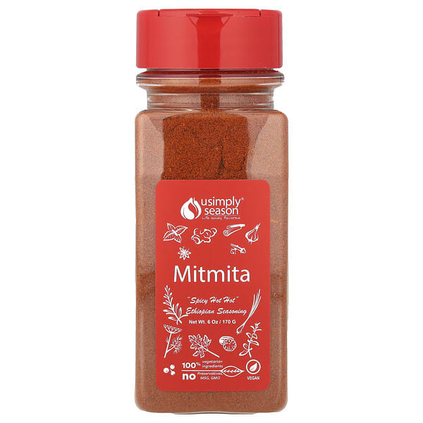 USimplySeason, Ethiopian Seasoning, Mitmita, 6 oz (170 g)