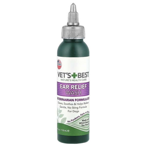Vet's Best, Ear Relief Wash, For Dogs, 4 fl oz (118 ml)