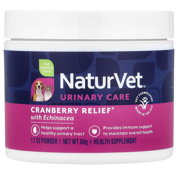 NaturVet, Cranberry Relief® with Echinacea, For Dogs & Cats, 1.7 oz (50 g)