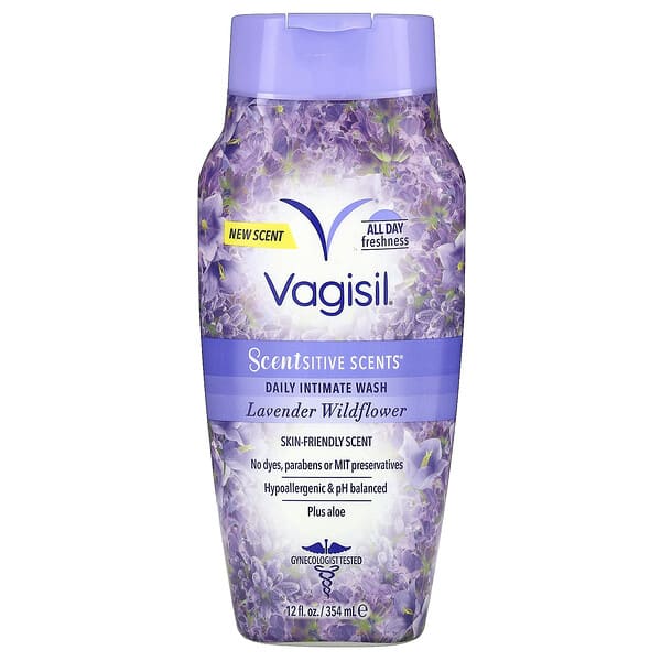 Vagisil, Scentsitive Scents®, Daily Intimate Wash, Lavender Wildflower, 12 fl oz (354 ml)